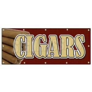  48x120 CIGARS BANNER SIGN cigar shop humidor cuban 