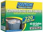 New 220 Light Duty 45   50 Gallon Garbage Bags Commercial Trash Can 