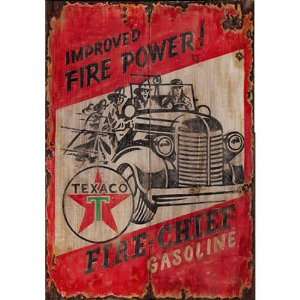  Customizable Fire Power Fire Chief Gasoline Vintage Style 