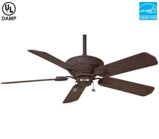 Casablanca 52 Estrada Rustic Iron Outdoor Ceiling Fan  