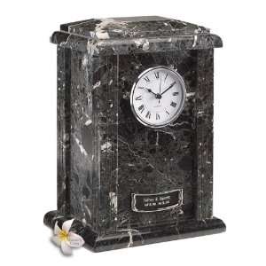    BlackGrain Clock Tower Marble Cremation Urn