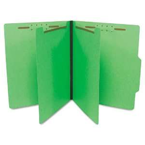   Folders, Letter, 6 Section, Green, 25 per Box