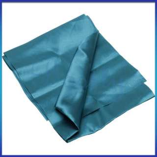 15pcs Satin Table Runners Wedding Party Decor Chair Sash Bow Tie Teal 