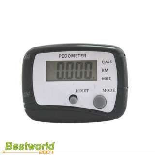 LCD PEDOMETER CALORIE STEP COUNTER WALKING DISTANCE  
