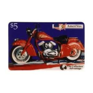  Collectible Phone Card $5. Indian Chief Motorcycle (The 