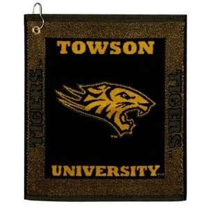 Towson Tigers Woven Jacquard Golf Towel 
