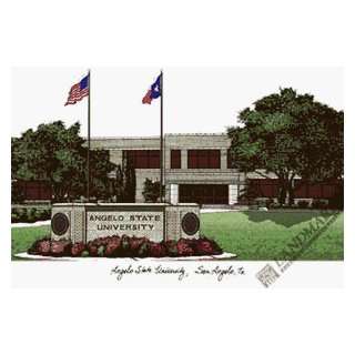   Images TX999 Angelo State University Lithograph