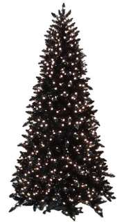 36 Black Christmas Tree, Prelit, Clear, Slim  