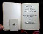 1953 antique MASONIC OES RITUAL BOOK eastern star MILWAUKEE WI ~SIGNED