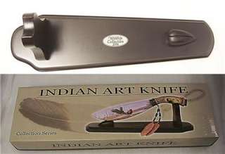 06 Wildlife Series Wolf Art Knife Wt. Bowie Stand  