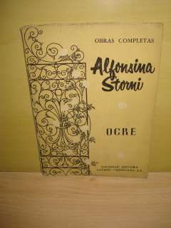 Ocre   Obras Completas V   Alfonsina Storni   1974  
