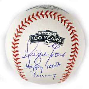 Dwight Evans 100th Anniversary Fenway Park Autographed MLB Inscription 