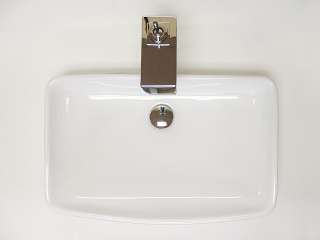 White Porcelain Ceramic Vanity Designer Bathroom Vessel Sink Bowl 