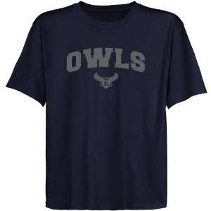  Rice Owls Youth Navy Blue Logo Arch T shirt Sports 