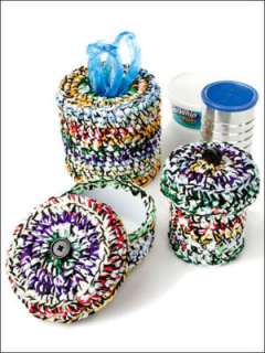 Scrap Crochet Patterns Plastic Bags Purse Pot Holders+  