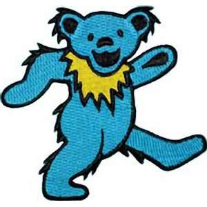  THE GRATEFUL DEAD DANCING BEAR BLUE EMBROIDERED PATCH 