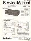 Original Technics Service Manual RS M218 Cassette Deck  