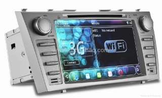 HD 1080p GPS car pc dvd player Wifi 3G for camry 8inch  