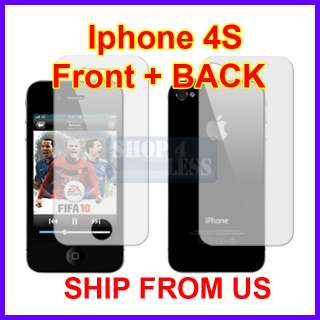 set Clear LCD Screen Protector Cover Film for Apple iPhone 4S 4 