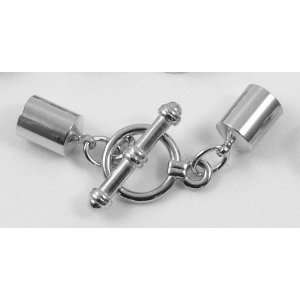   8mm End Caps/clasp Package Silver Plated Arts, Crafts & Sewing