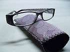 Reading Eye Glasses 3.00 Readers Cheaters Purple Cheetah with Matching 