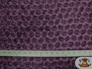   Small UBE Rosette Fabric / 58 60 Wide / Sold by the yard  