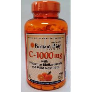 Puritans Pride C 1000 mg with Protective Bioflavonoids and Wild Rose 