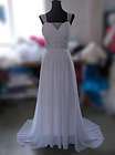 Stock white wedding Dress Evening dress Bridal Gown size 6 8 10 12 14 