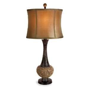  32 Persian Inspired Long Neck Bronze Table Lamp
