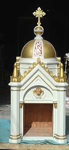 ANTIQUE RELIGIOUS PLASTER GOTHIC CHERUB SHRINE FROM AN UPSTATE CHURCH 