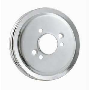   8824 Crank Pulley, Double Groove BBC Chrome Plated Steel Automotive