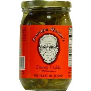 Grandpa Martins Hot Habanero Gourmet Pickles, 16 fl oz  