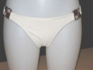 NWT VIX Hermanny Maya White Full Bikini Bottom S $82  