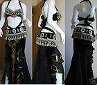 professional belly dance costumes M black or purple