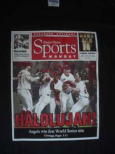   BASEBALL ANGELS WIN FIRST WORLD SERIES TITLE DAILY NEWS SPORTS 2002