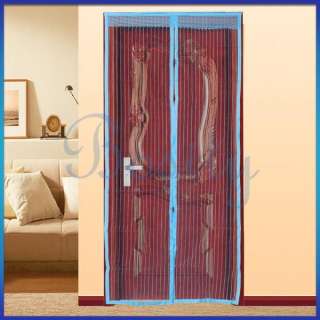   Mosquito Insects Fly Bug Out Mesh Magic Magnetic Door Screen Curtain