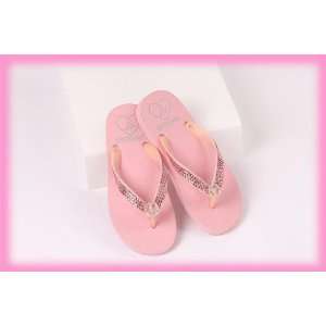Lady Lanells Light Pink Land and Sea Flats with Light Rose Crystals 