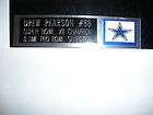 DREW PEARSON (COWBOYS) NAMEPLATE FOR SIGNED BALL CASE/JERSEY CASE 