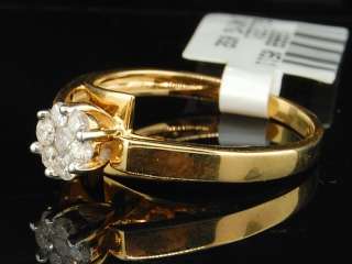   YELLOW GOLD ROUND CUT DIAMOND ENGAGEMENT RING BRIDAL SET BAND  