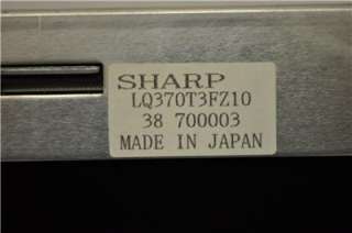 SHARP LC 37HV4U LCD PANEL REPLACEMENT LQ370T3FZ10  