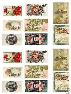 Vintage Victorian Christmas Collage Sheet A69  