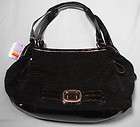 SIENNA RICCHI black handbag purse shoulder large tote NEW NWT pleated 