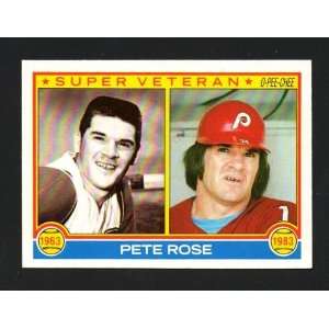   1983 O Pee Chee #101 Pete Rose Super Veteran NM MT