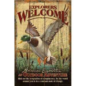  Mallard Duck Welcome Sign