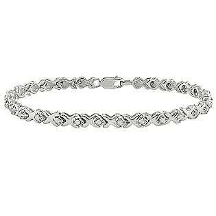   Diamond Bracelet in Sterling Silver  Jewelry Diamonds Bracelets