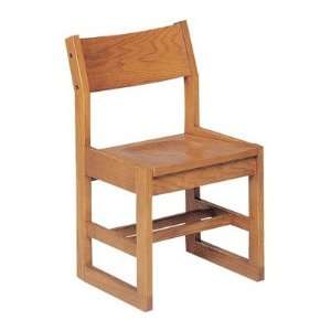  Wooden Armless Sled Chair Seat Height 18 H Office 