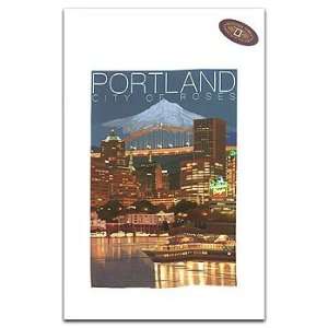 Portland City of Roses Kitchen Towel 