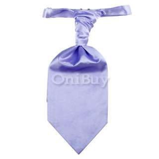 Lot Mens Wedding Ruche Cravat Scrunch Neck Tie Necktie  