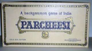 Parcheesi Game, Original 1959 Gold Edition  