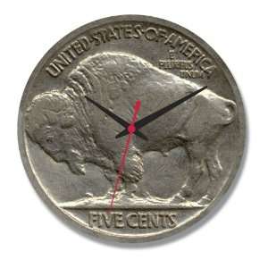  Buffalo Nickel Coin Clock